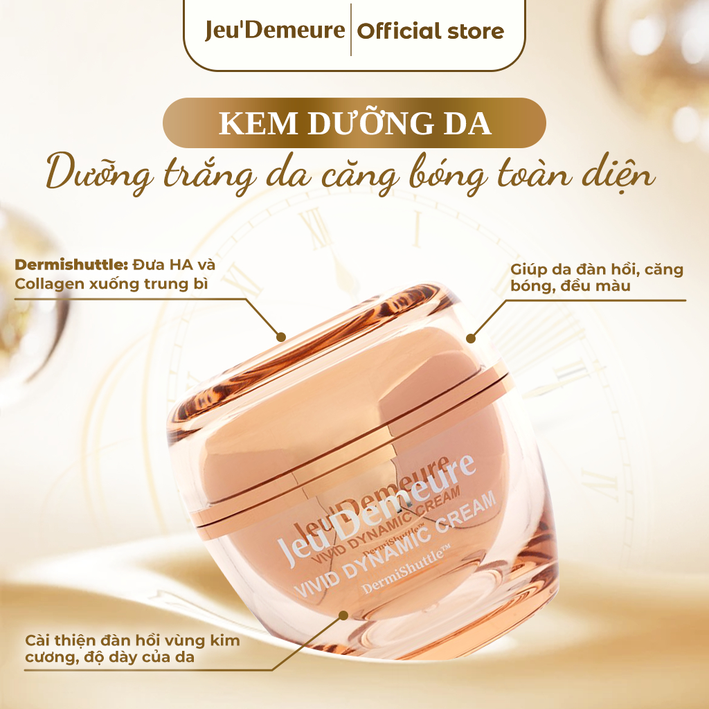 Kem dưỡng trắng da, căng bóng toàn diện - Vivid Dynamic Cream Jeu’Demeure Dermishuttle 50g
