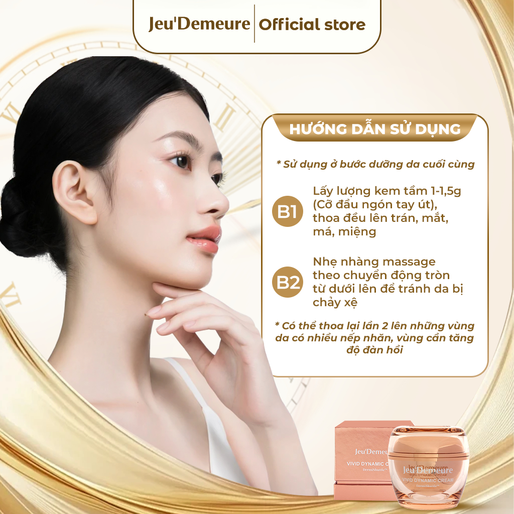 Kem dưỡng trắng da, căng bóng toàn diện - Vivid Dynamic Cream Jeu’Demeure Dermishuttle 50g