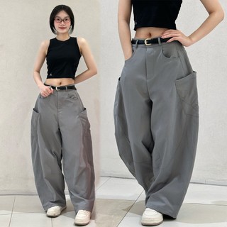 Gladimax Quần ống cong dáng rộng TS172 Parachute Pants BigSize Full 4 Túi Kaki Dày Dặn Sóng Giặt Máy Thoải Mái Phong Các