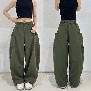 Gladimax Quần ống cong dáng rộng TS172 Parachute Pants BigSize Full 4 Túi Kaki Dày Dặn Sóng Giặt Máy Thoải Mái Phong Các