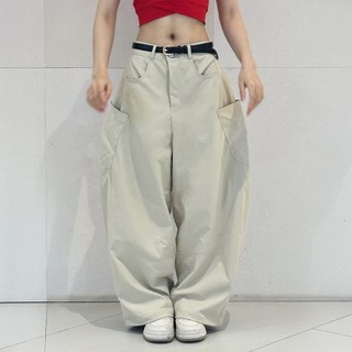 Gladimax Quần ống cong dáng rộng TS172 Parachute Pants BigSize Full 4 Túi Kaki Dày Dặn Sóng Giặt Máy Thoải Mái Phong Các