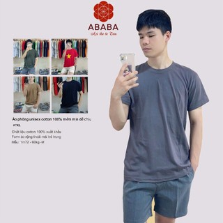 Áo phông unisex cotton 100% mềm mịn dễ chịu -TKL