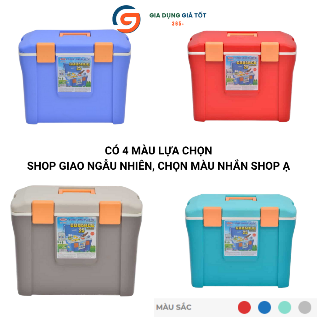 Thùng đá giữ nhiệt Song Long 25L - Thùng đựng đá, giữ lạnh nước giải khát cho quán ăn, quán nhậu