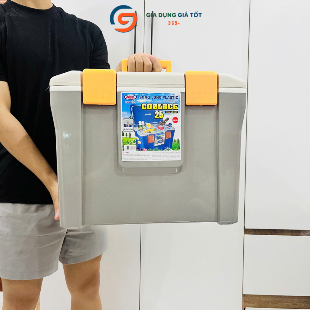 Thùng đá giữ nhiệt Song Long 25L - Thùng đựng đá, giữ lạnh nước giải khát cho quán ăn, quán nhậu