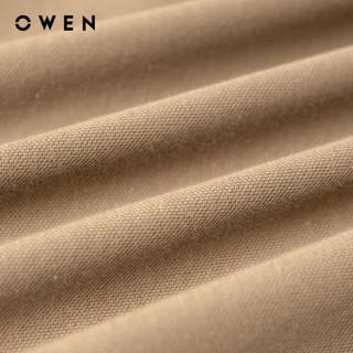 Owen - Áo polo Bodyfit APV252544 màu Nâu chất liệu Poly recycled (Renu)