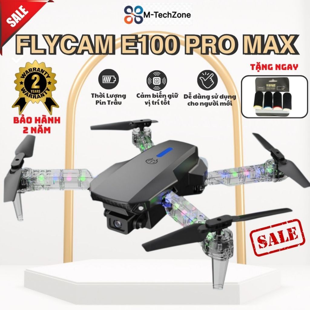 Flycam điều khiển từ xa e100D E88 E88 max E99 ,máy bay tập bay món quà lý tưởng cho bé, dễ sử dụng