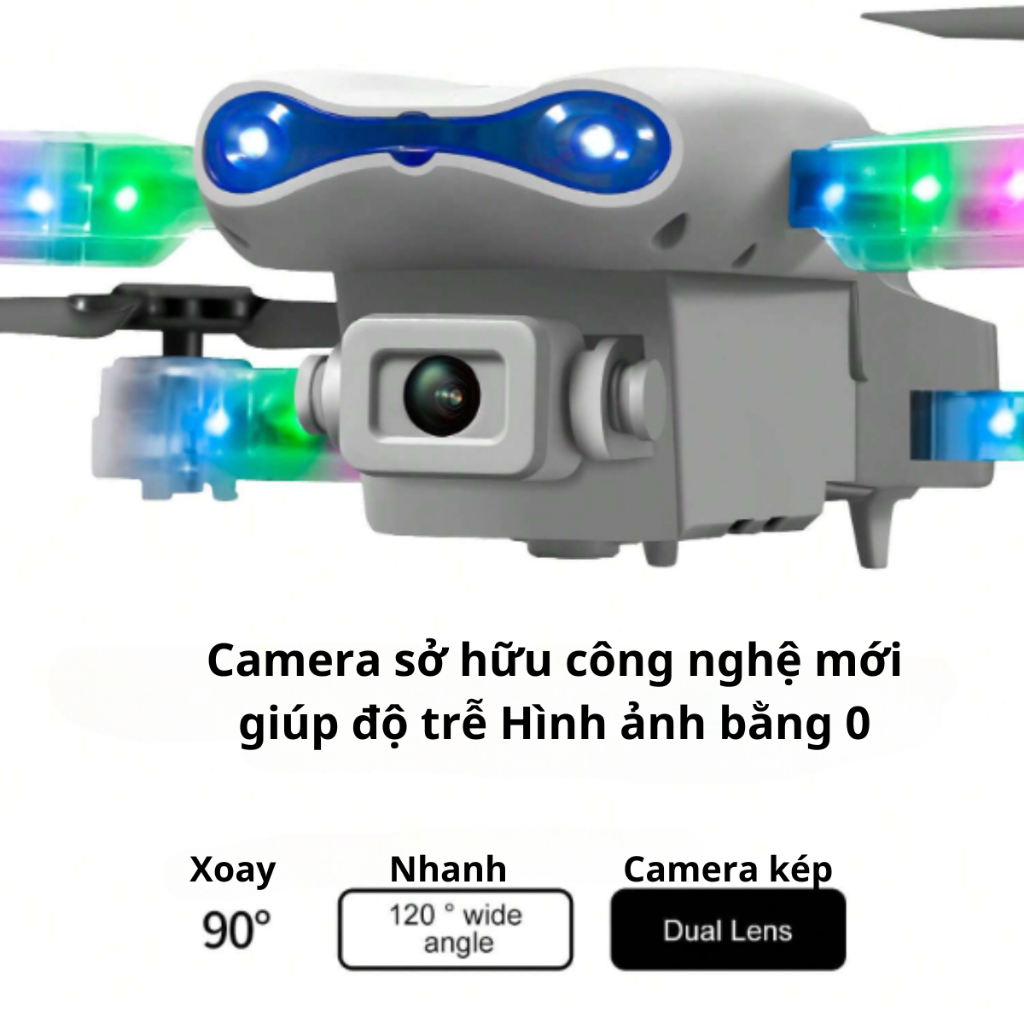 Flycam điều khiển từ xa e100D E88 E88 max E99 ,máy bay tập bay món quà lý tưởng cho bé, dễ sử dụng