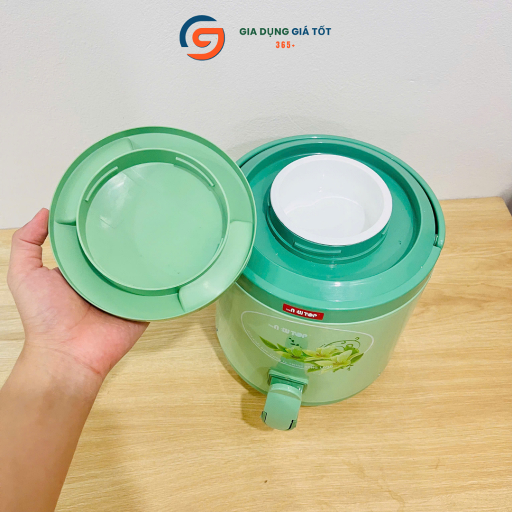 Bình giữ nhiệt có vòi Song Long 3 lít có quai xách, giữ lạnh tốt cho gia đình, quán ăn