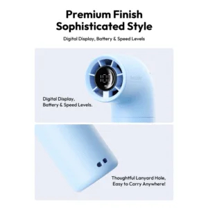 Quạt Cầm Tay AECOOLY Aero (2000mAh, 15H, 4 Speed Settings, LED Digital Display, 15000RPM)