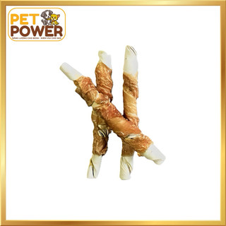 Que Da Bò Cuộn Thịt Gà Doggyman – Gói 10 Cây – Thưởng Ăn Vặt Cho Chó – Thơm Ngon, Bổ Dưỡng, Sạch Răng