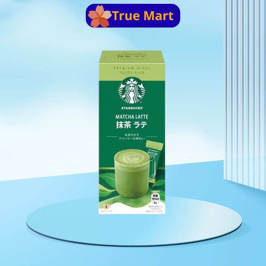 Starbucks Matcha Latte Hộp 4 Gói pha sẵn chuẩn vị Nội Địa Nhật Bản