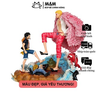 Figure Luffy VS Doflamingo ONE PIECE 21cm - Mô Hình Siêu Ngầu - Quà Tặng Fan -Hà Nội
