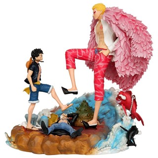 Figure Luffy VS Doflamingo ONE PIECE 21cm - Mô Hình Siêu Ngầu - Quà Tặng Fan -Hà Nội