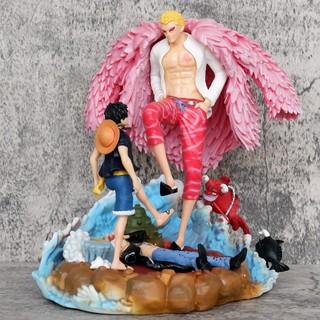 Figure Luffy VS Doflamingo ONE PIECE 21cm - Mô Hình Siêu Ngầu - Quà Tặng Fan -Hà Nội