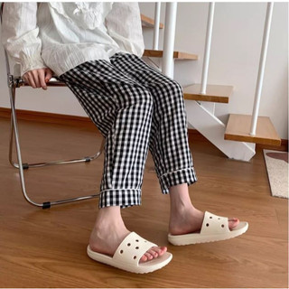 Dép quai ngang đế thấp 2cm Xixitiao dễ thương chống trơn trượt, dép đi trong nhà Mita CS-110