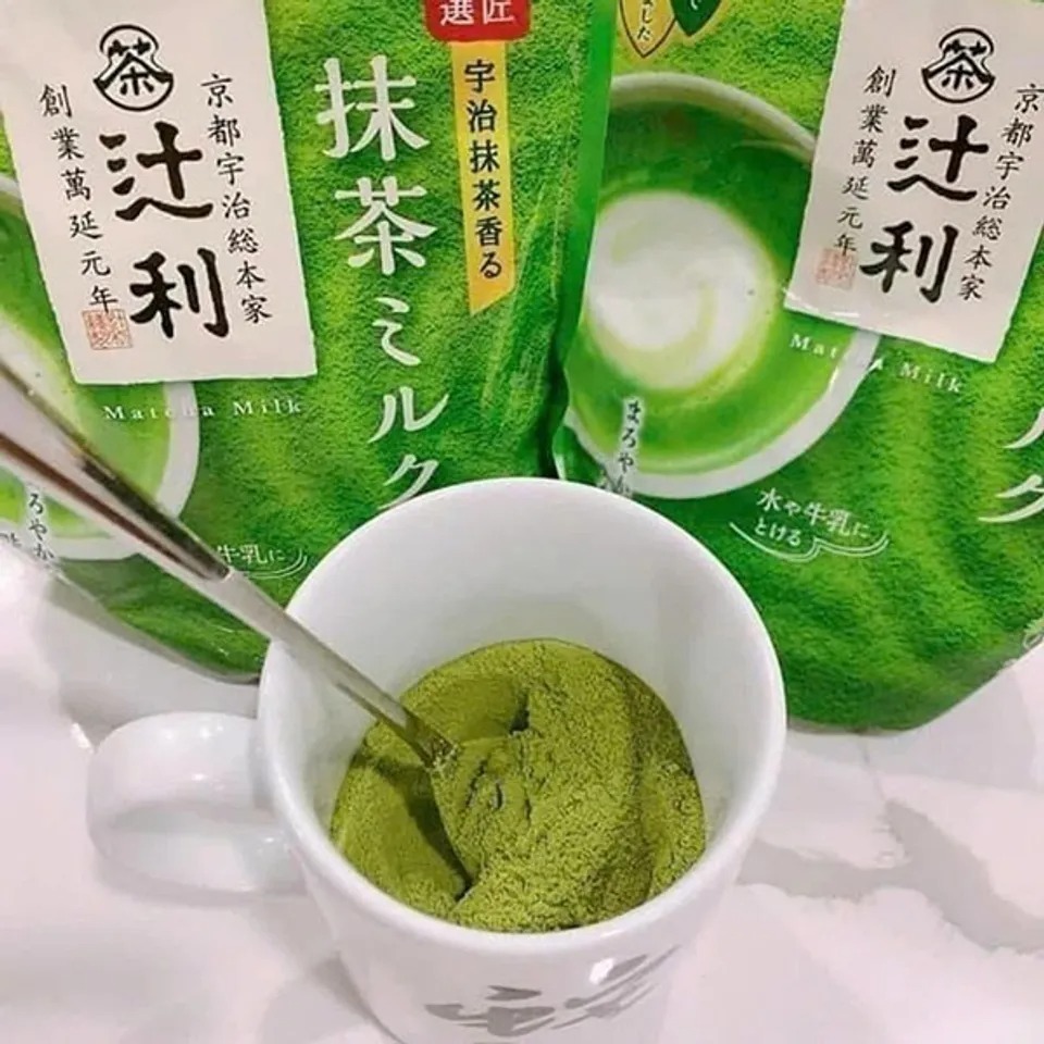 Bột trà sữa trà xanh Uji Matcha Milk Kataoka 190g/160g Nội Địa Nhật Bản, hương vị chuẩn(Sale date t7/2026)