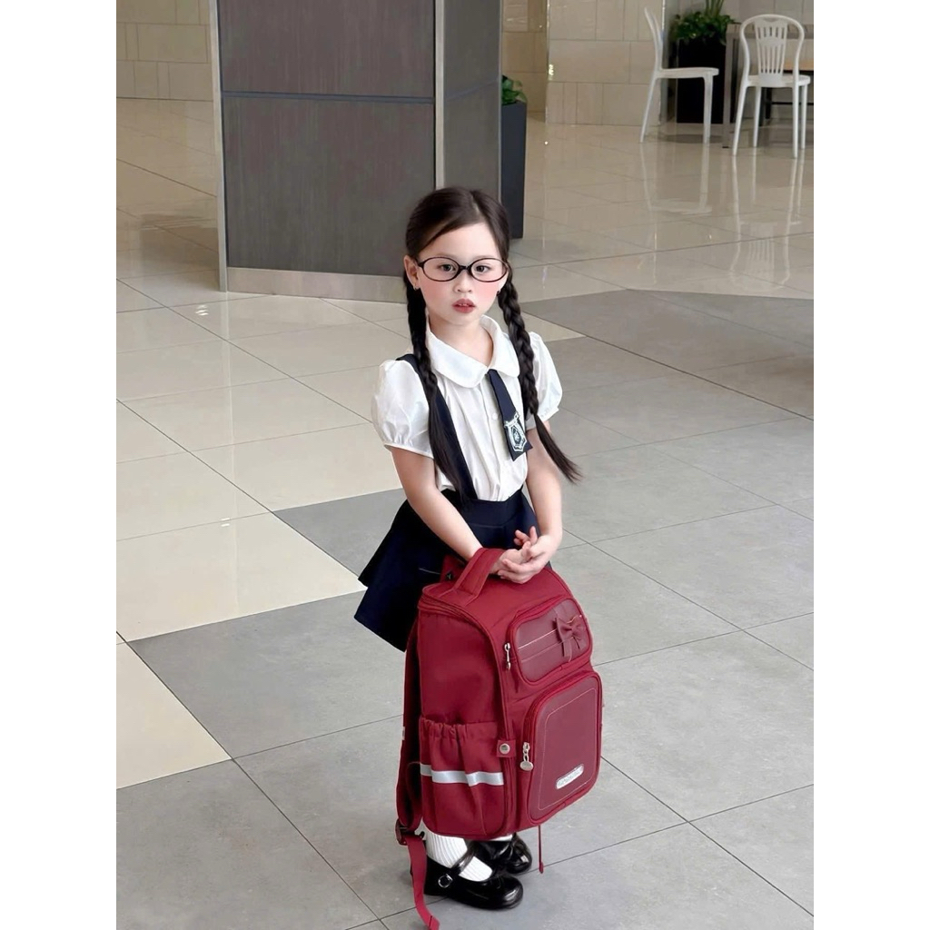 Balo chống gù cho trẻ học tiểu học balo cho bé trai, bé gái