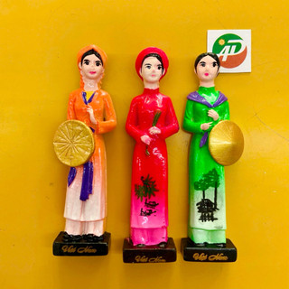 SÉT 3 TƯỢNG NAM CHÂM DÁN TỦ LẠNH TRANG TRÍ TƯỢNG CHƯNG 3 MIỀN ( bắc,trung,nam) quà tặng lưu niệm