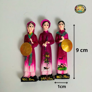 SÉT 3 TƯỢNG NAM CHÂM DÁN TỦ LẠNH TRANG TRÍ TƯỢNG CHƯNG 3 MIỀN ( bắc,trung,nam) quà tặng lưu niệm