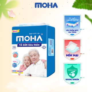 Tã Dán Dành Cho Người Già Moha bịch 10 miếng hàng Việ Nam,