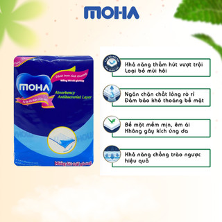 Tấm Lót Y Tế MOHA, Tấm Lót Trải Giường Dành Cho Người Già, Người Bệnh, Phụ Nữ Sau Sinh, Bịch 10 Miếng Size 50x70cm