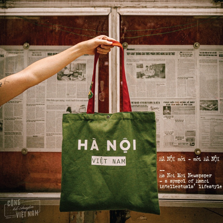 Túi vải canvas túi tote màu xanh quai đỏ Việt Nam, Sài Gòn, Đà Nẵng 63 tỉnh có khóa kéo 35x40cm du lịch đi chơi tuiedo