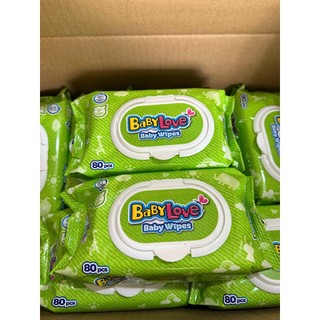 Khăn Ướt BabyLove - Baby care không hương 80 Miếng