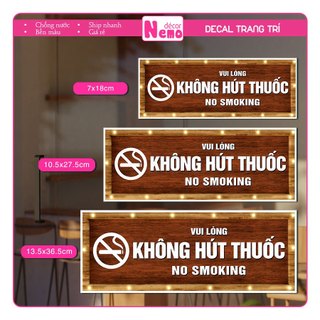 Decal Cấm Hút Thuốc, Không Hút Thuốc, Giữ Nhà Vệ Sinh Sạch Sẽ Sticker Trang Trí Dán Cửa Dán Kính, Tường, Gỗ, Chống Nước