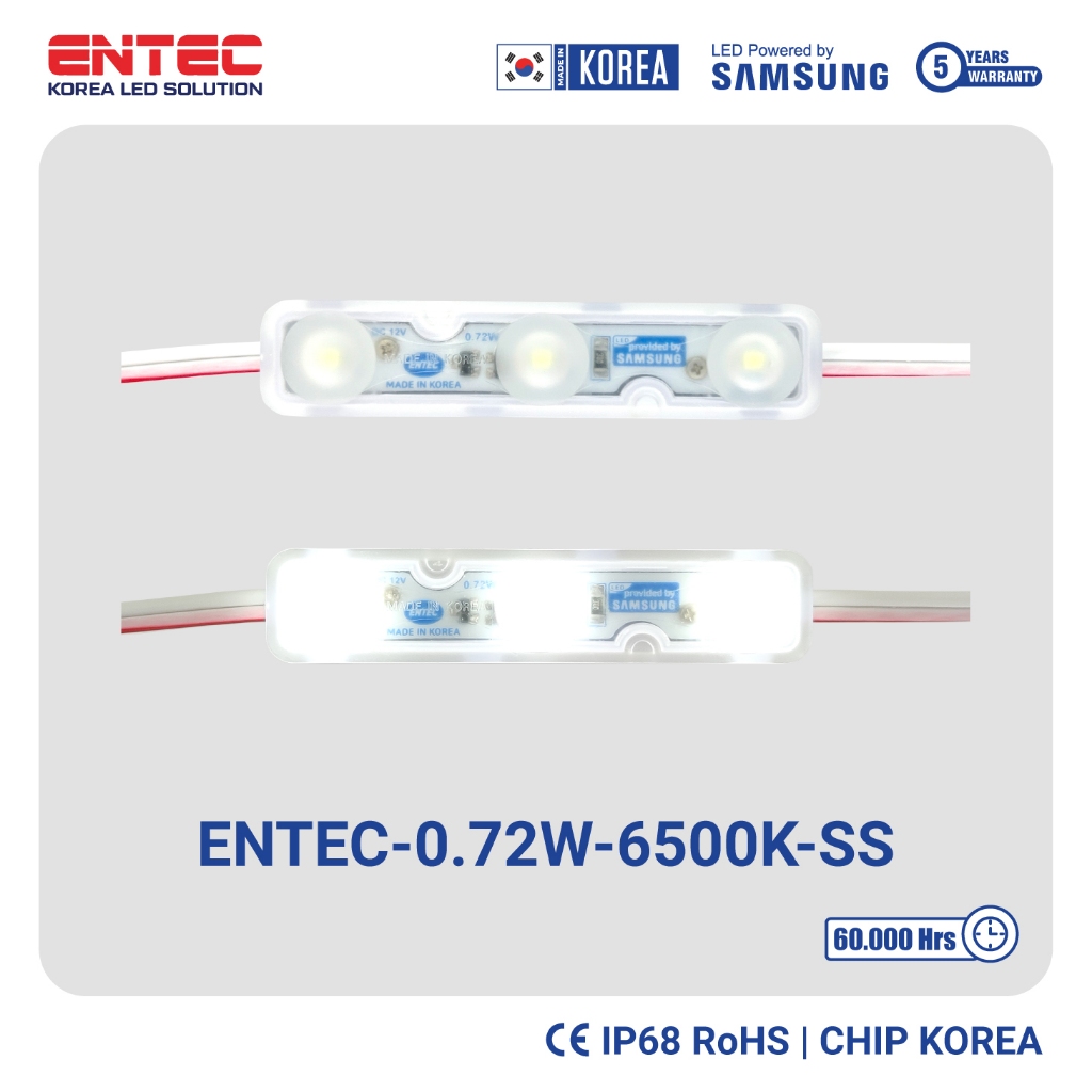 Đèn Led dây 3 bóng Hàn Quốc điện 12V IP68 màu 6500K siêu sáng
