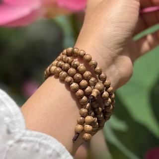 Vòng tay trầm hương tự nhiên 108 hạt cao cấp “Đại Cát” TRACY GIFTS, 25-36 năm, phong thủy sang trọng