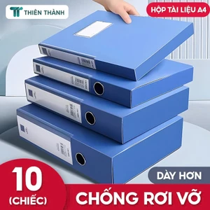 Hộp Đựng Tài Liệu File Hồ Sơ A4 - Bìa Hộp Nhựa Chống Thấm Nước, Lưu Trữ Sách, Giấy Tờ Văn Phòng