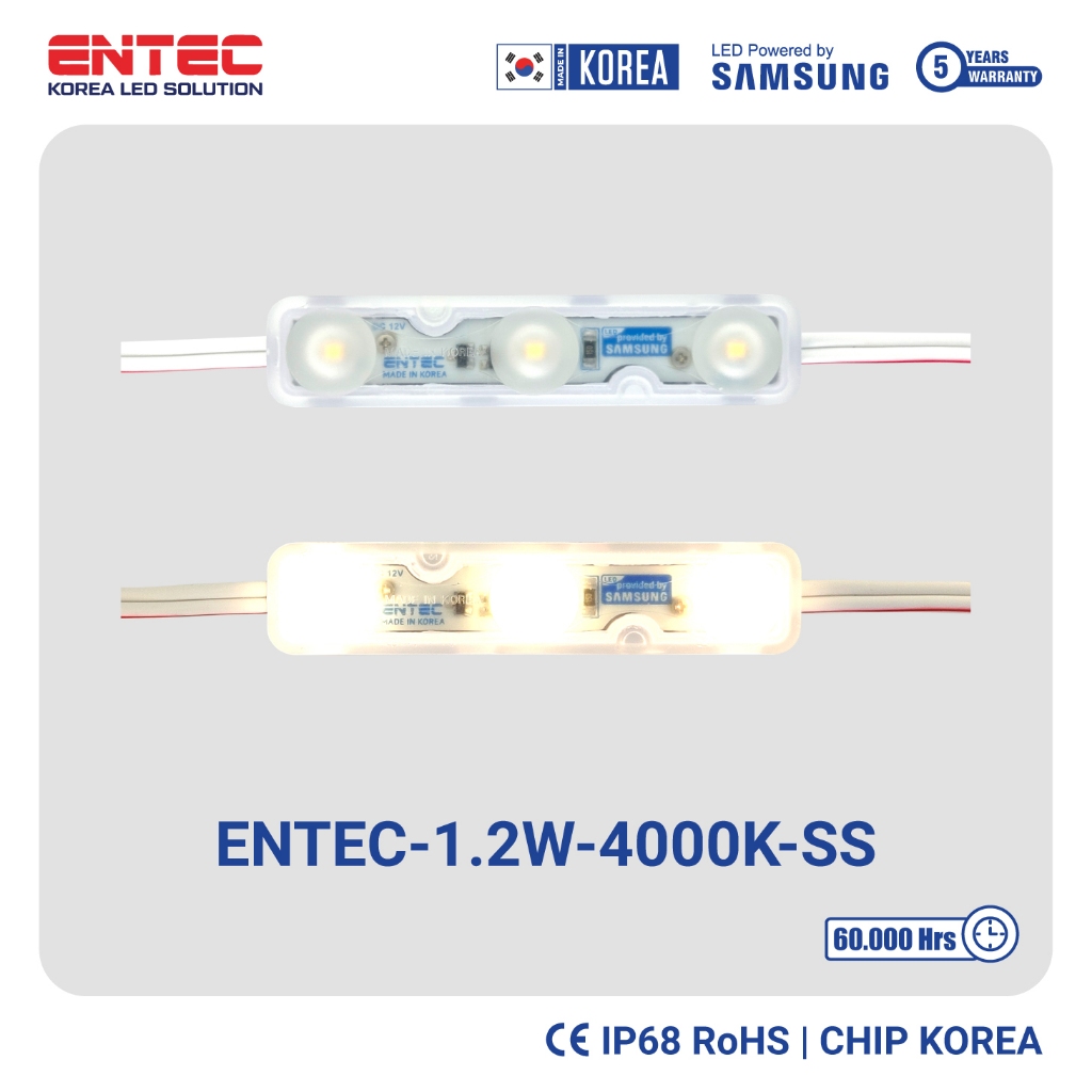 Đèn Led Samsung Hàn Quốc điện áp 12V màu 4000K chống nước IP68 siêu bền