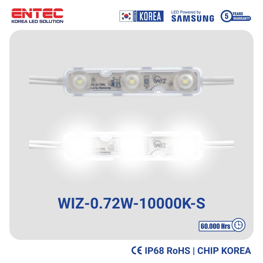 Đèn led Samsung Hàn Quốc 3 bóng điện 12V IP68 màu 10000k chống nước tuyệt đối tuổi thọ siêu bền