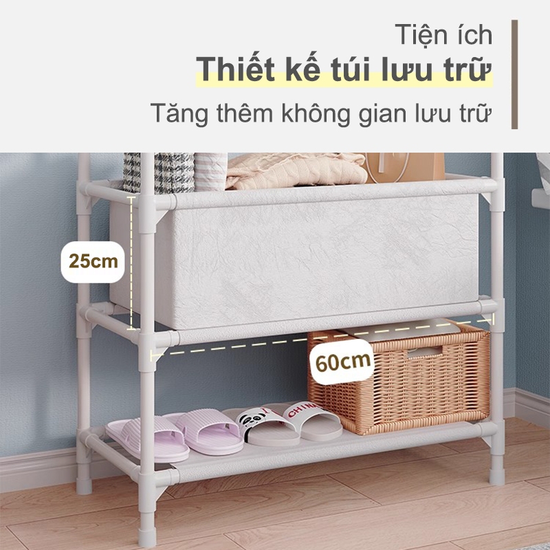 𝐎𝐥𝐢𝐟𝐞 Giá Treo Quần Áo Đa Năng Giá Phơi Quần Áo Phòng Ngủ Kệ Treo Quần Áo Mẫu Mới Giá Treo Áo Đơn Giản