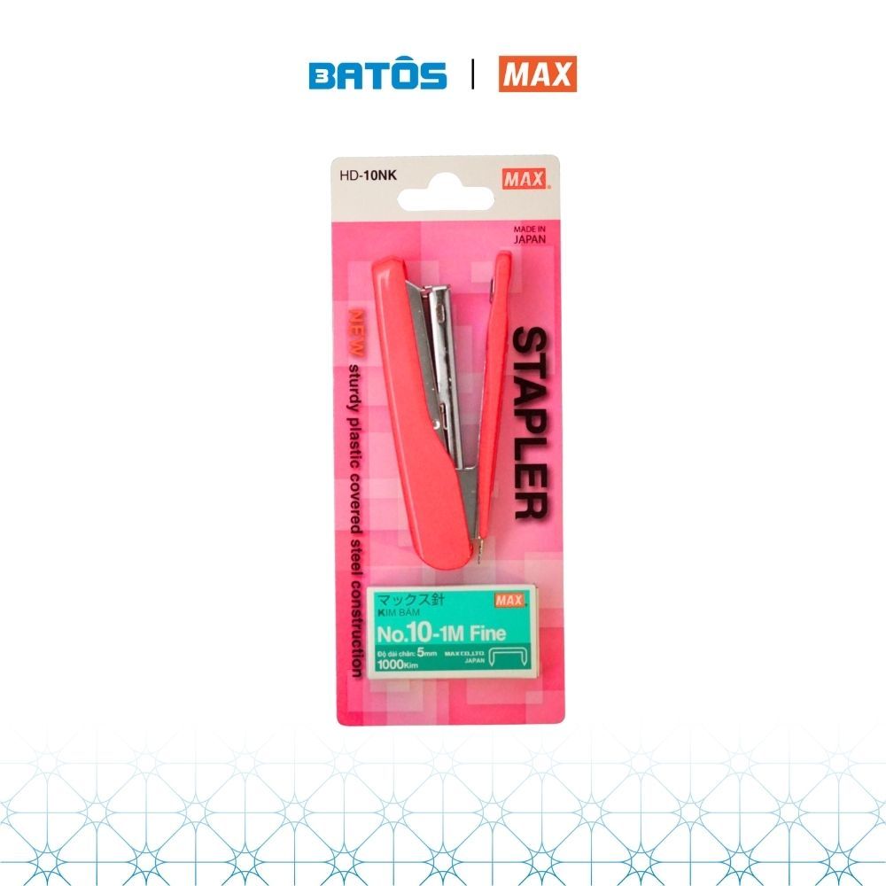 Bấm số 10 kèm kim HD-10NK Max Nhật Bản.