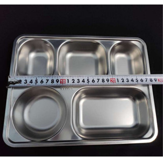 Khay cơm văn phòng, 4 ngăn,  5 ngăn inox 304 inox 201 kích thước 22*28 sâu 4cm cao cấp