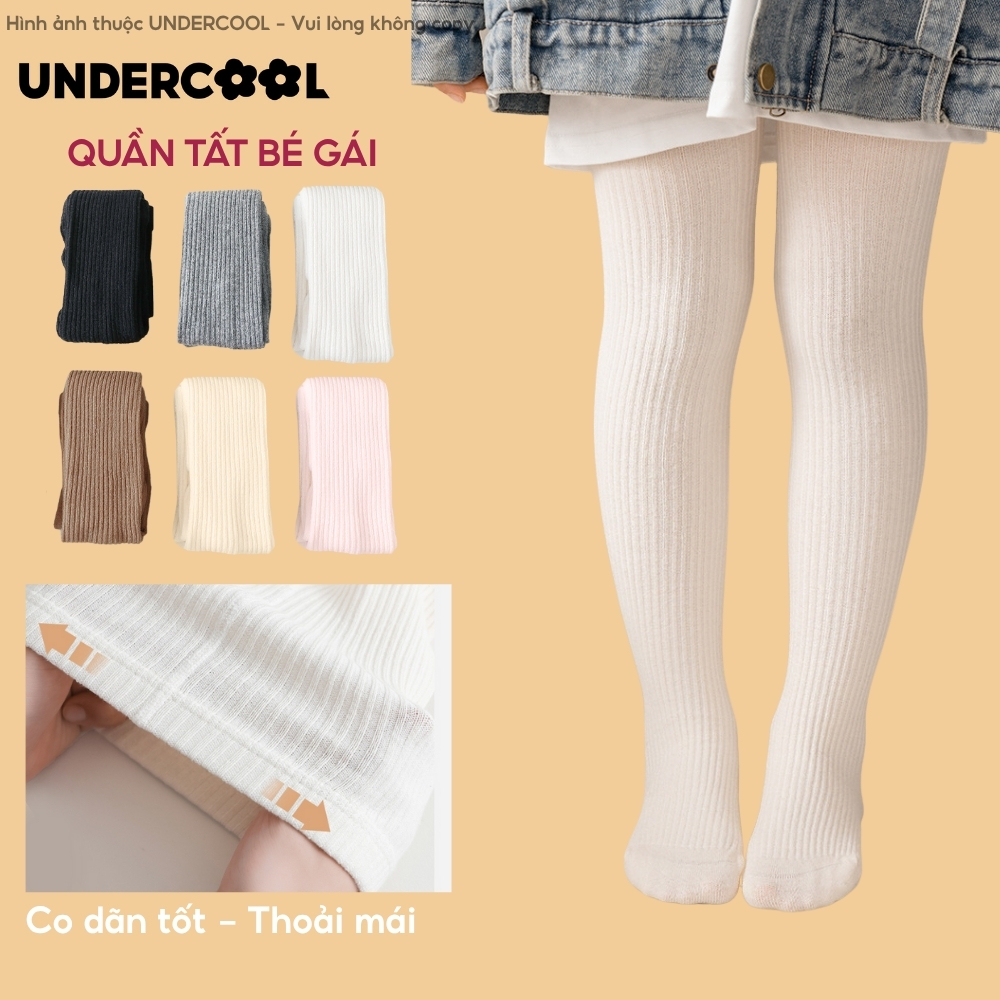 Quần Tất Len UNDERCOOL 4 Chiều Bé Gái Mùa Thu Đông Co Giãn Siêu Mềm Giữ Ấm Thoáng Khí Đa Màu Basic Dễ Phối QT13