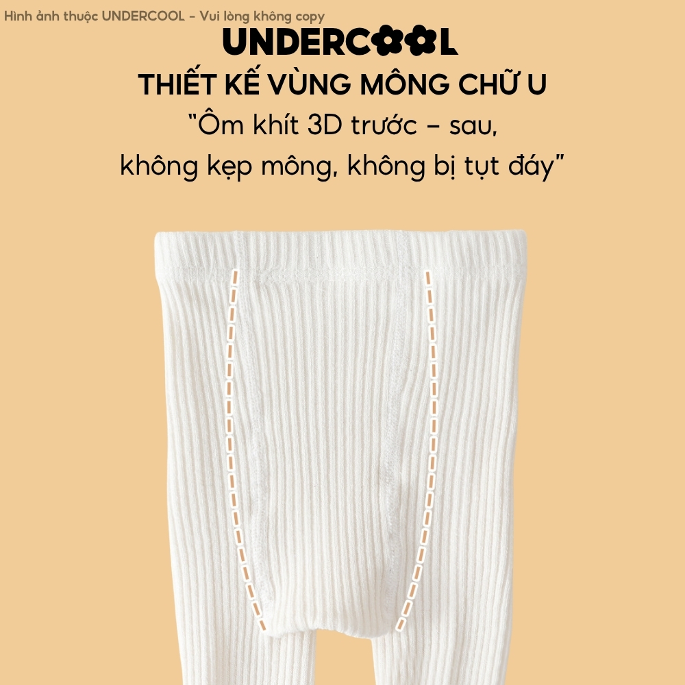 Quần Tất Len UNDERCOOL 4 Chiều Bé Gái Mùa Thu Đông Co Giãn Siêu Mềm Giữ Ấm Thoáng Khí Đa Màu Basic Dễ Phối QT13