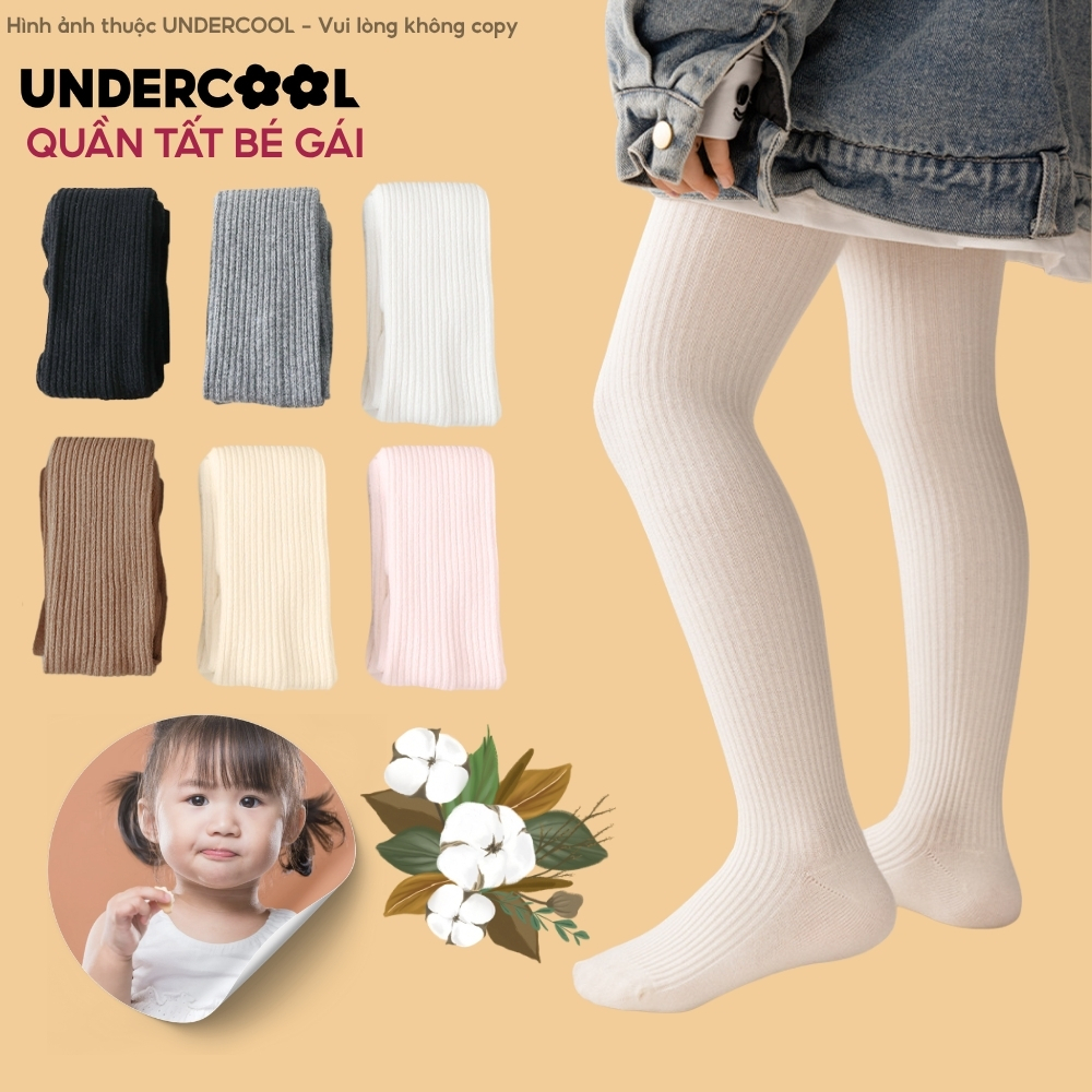 Quần Tất Len UNDERCOOL 4 Chiều Bé Gái Mùa Thu Đông Co Giãn Siêu Mềm Giữ Ấm Thoáng Khí Đa Màu Basic Dễ Phối QT13