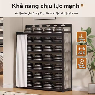 Kệ giày gấp gọn Giá giày nhiều lớp Trọng lượng nhẹ để gấp lại Không cần lắp đặt Chịu Lực Tốt Tiện Lợi Cho Gia Đình
