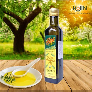 Dầu Olive Kojin Dầu Oliu Pomace Nguyên Chất Dùng Nấu Ăn Làm Bánh Chai Thủy Tinh 250ml