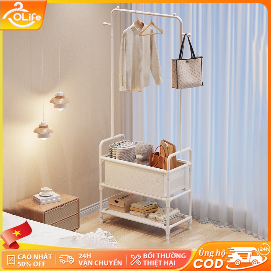 𝐎𝐥𝐢𝐟𝐞 Giá Treo Quần Áo Đa Năng Giá Phơi Quần Áo Phòng Ngủ Kệ Treo Quần Áo Mẫu Mới Giá Treo Áo Đơn Giản