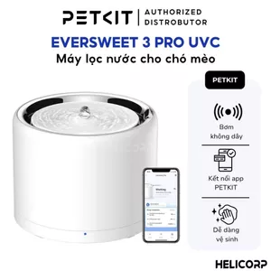 Máy Lọc Nước Cho Chó Mèo, Máy Uống Nước Petkit Eversweet Thế Hệ Thứ 7 - HeLiCorp