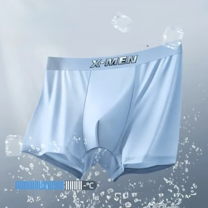 Combo 5 Quần Sịp Boxer Nam, Sịp Đùi Vải Thun Lạnh X-MEN mềm mịn co giãn 4 chiều (Có che tên sản phẩm)