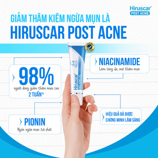 Bộ 2 gel chăm sóc sẹo mụn và mụn thâm Hiruscar Post Acne 10g