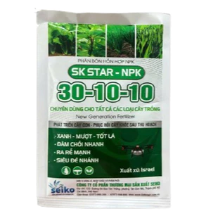 SK STAR NPK 30-10-10+2MgO+TE Haifa (50gr) công thức bật mầm, bật tược, xanh lá, hồi sức sau thu hoạch