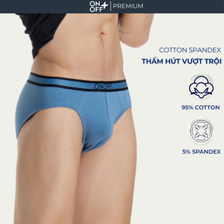 Quần lót nam brief cotton spandex cao cấp thấm hút vượt trội bảo vệ tối ưu ONOFF -18UQ25A082