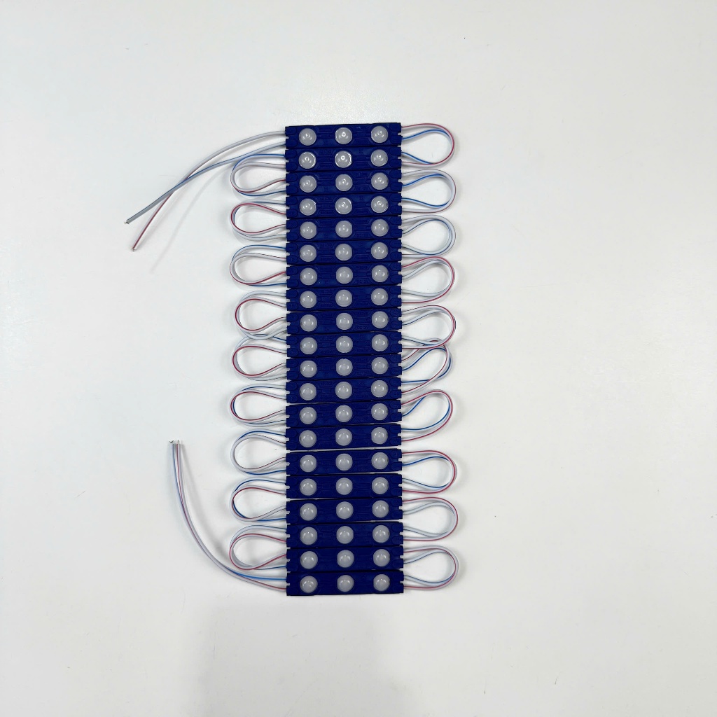 (Giá 2 vỉ ) Led module 3 bóng 6113 - 12V sử dụng chip 2835,trắng,vàng ấm,đỏ, lá, dương, hồng