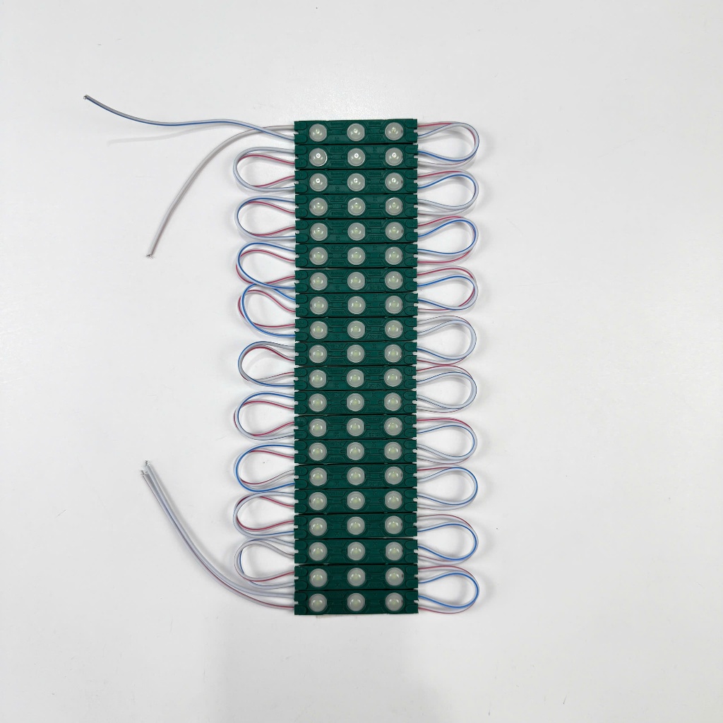 (Giá 2 vỉ ) Led module 3 bóng 6113 - 12V sử dụng chip 2835,trắng,vàng ấm,đỏ, lá, dương, hồng