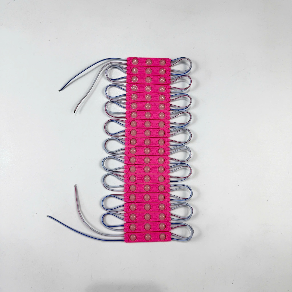 (Giá 2 vỉ ) Led module 3 bóng 6113 - 12V sử dụng chip 2835,trắng,vàng ấm,đỏ, lá, dương, hồng